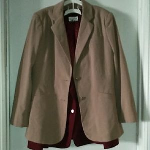 Womens tan suit jacket